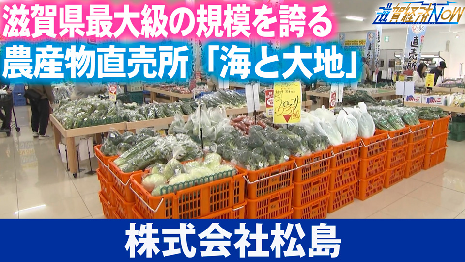 草津市に滋賀県最大級の規模を誇る農産物直売所「海と大地」がオープン！『株式会社松島』